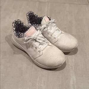 Avia Women's White Sneakers with Leopard Print